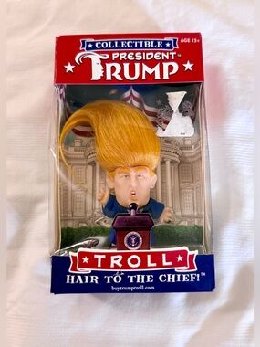 New 2017 Hair to the Chief President Donald Trump Troll Doll